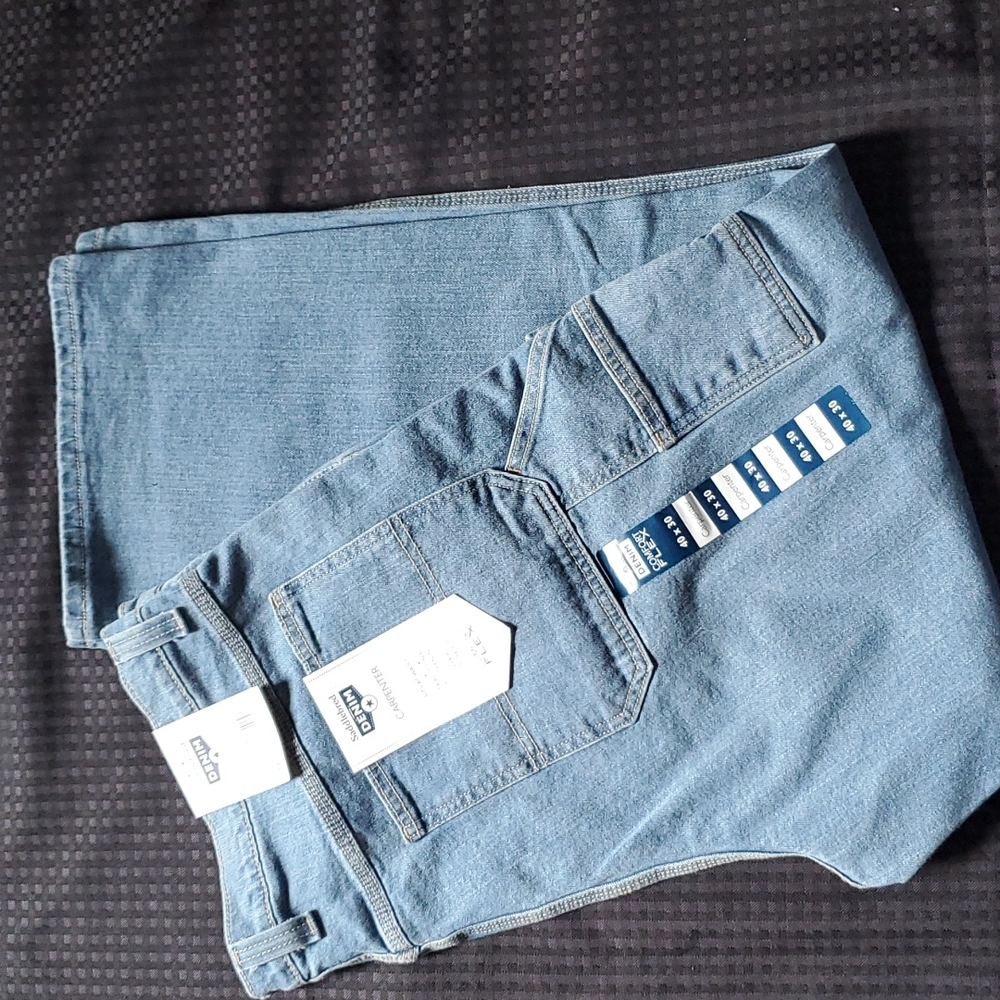 Saddlebred denim Carpenter jeans, size 40x30 , comfort flex, loose fit,